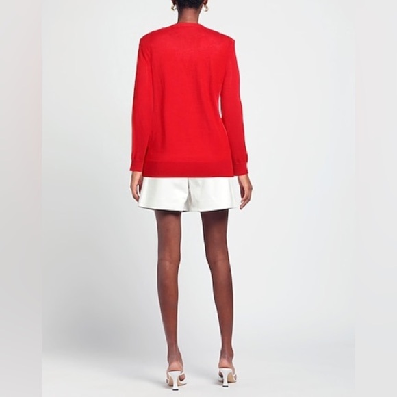 ZADIG&VOLTAIRE Red Merino Wool Love Print Sweater - Picture 2 of 10